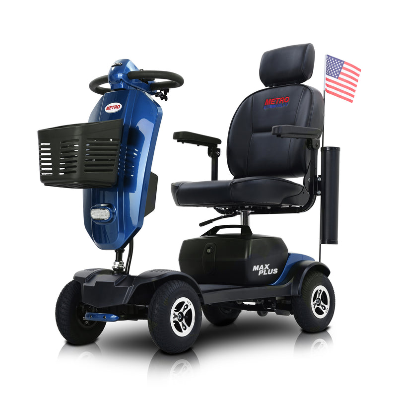 BUG HULL PLUS 4 Wheels Outdoor Compact Mobility Scooter with 2pcs*20AH Lead acid Battery,Max Driving Range 16 Miles