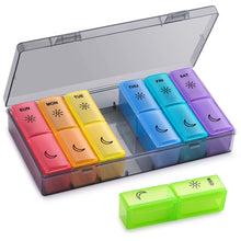 将图片加载到图库查看器，Extra Large Pill Organizer 2 Times a Day for Supplements