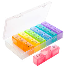 将图片加载到图库查看器，Pill Organizer 3 Times a Day for Supplements, Vitamins or Fish Oils