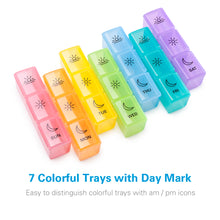 将图片加载到图库查看器，Pill Organizer 3 Times a Day for Supplements, Vitamins or Fish Oils