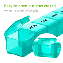 将图片加载到图库查看器，2 Pack Extra Large Traveling Pill Organizer for Vitamins, Fish Oils, Supplements