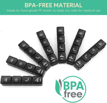 将图片加载到图库查看器，Extra Large 7 Day Pill Organizer 4 Times a Day for Vitamin/Fish Oil/Supplements