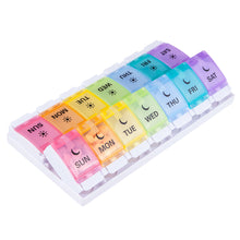 将图片加载到图库查看器，AM PM Pill Organizer for Vitamins / Supplements / Fish Oils