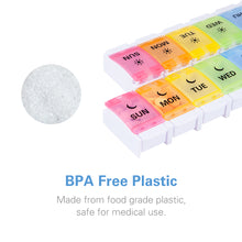 将图片加载到图库查看器，AM PM Pill Organizer for Vitamins / Supplements / Fish Oils