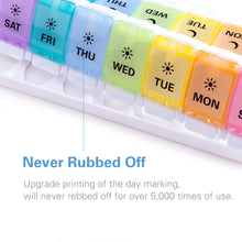 将图片加载到图库查看器，AM PM Pill Organizer for Vitamins / Supplements / Fish Oils
