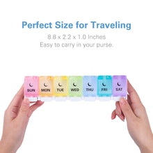 将图片加载到图库查看器，AM PM Pill Organizer for Vitamins / Supplements / Fish Oils