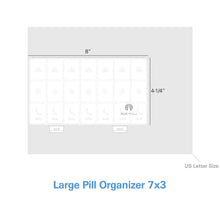 将图片加载到图库查看器，Pill Organizer 3 Times a Day for Supplements, Vitamins or Fish Oils